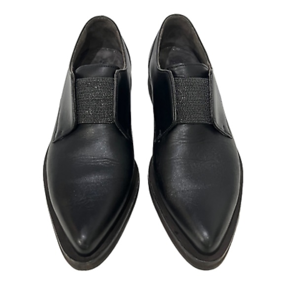Brunello Cucinelli Shoes - Brunello Cucinelli Black Monili Band Beaded Loafers size 36.5/6.5